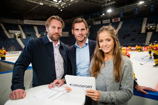 Eurosports Peter Forsberg, Daniel Rudslätt och Isabel