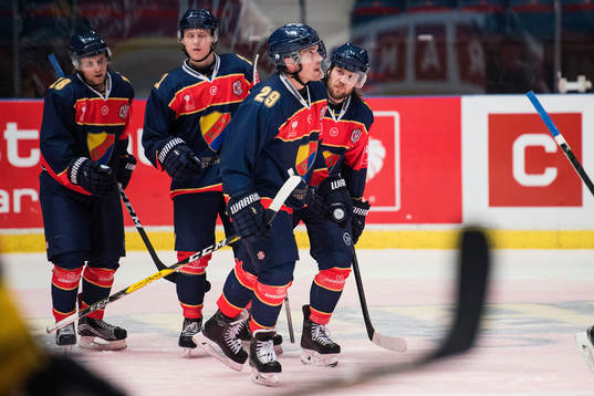 Djurgårdens spelare jublar