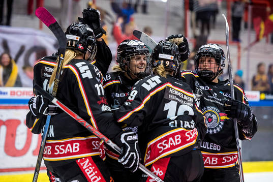 Luleåspelarna jublar