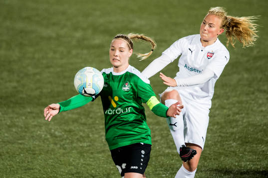 Breidabliks Rakel Hönnudottir och Rosengårds Ebba Wieder