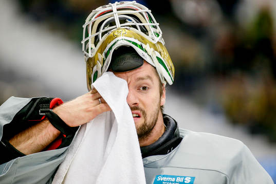 Färjestads målvakt Lars Haugen
