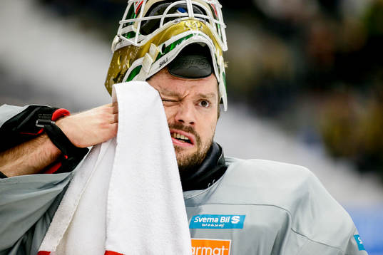Färjestads målvakt Lars Haugen