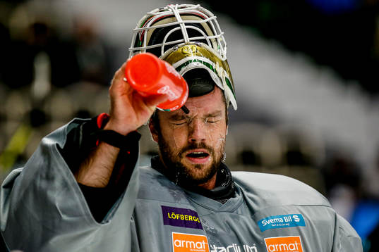Färjestads målvakt Lars Haugen