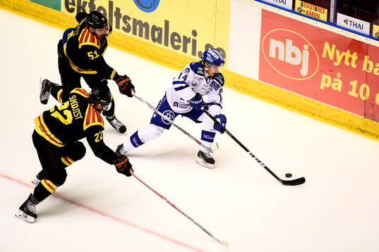 Brynäs Marc Zanetti och Jörgen Sundqvist och Leksands
