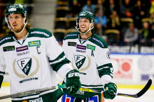 Färjestads Ole-Kristian Tollefsen och Magnus Nygren