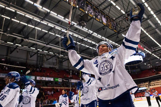 Leksands Patrik Norén jublar