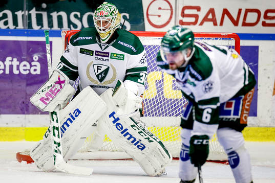 Färjestads målvakt Lars Haugen