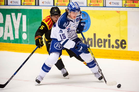 Brynäs Lukas Kilström och Leksands Johan Porsberger