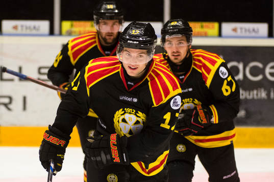 Brynäs Pathrik Westerholm jublar