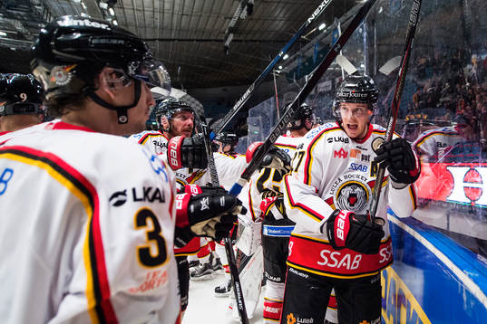 Luleås Brendan Mikkelson jublar