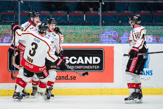 Luleås spelare jublar