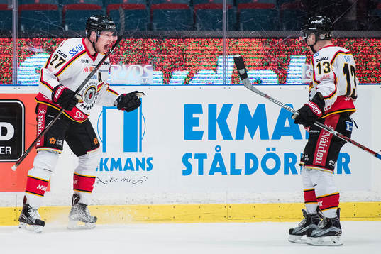 Luleås Brendan Mikkelson jublar