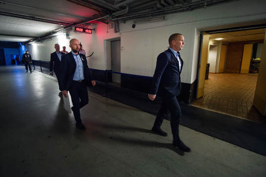 Luleås huvudtränare Stefan Nilsson med assisterande