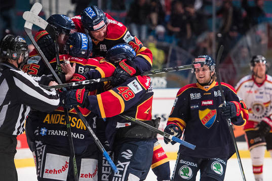 Djurgårdens Matt Anderson jublar