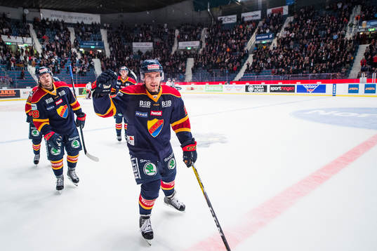 Djurgårdens Matt Anderson jublar