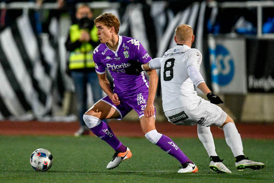IFK Göteborgs Thomas Rogne och Oskarshamns Jochen Graf