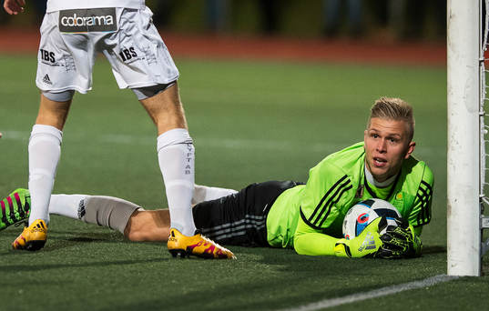 Oskarshamns målvakt Oliver Bergman