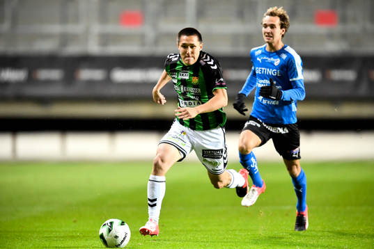 GAIS Johan Ramhorn och Halmstads Alexander Henningsson