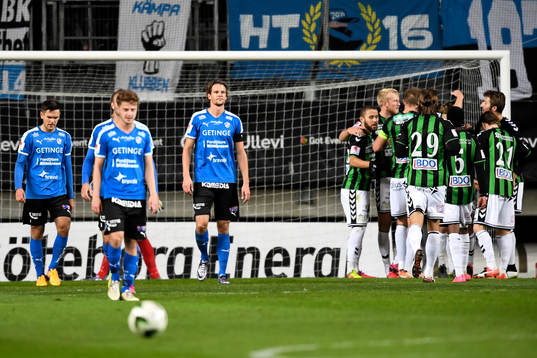 Halmstads Ivo Pekalski och Fredrik Liverstam deppar