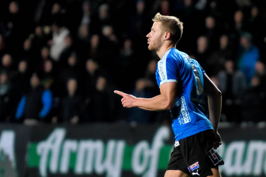 Halmstads Alexander Ruud Tveter jublar