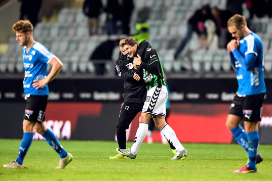 GAIS Pule Maraisane och Alibek Aliev jublar