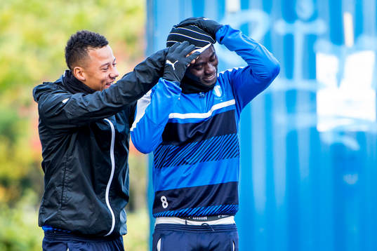 Malmö FFs Tobias Sana och Enock Kofi Adu