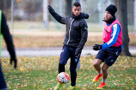 Malmö FFs Tobias Sana och Rasmus Bengtsson