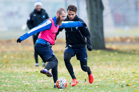 Malmö FFs Jo Inge Berget och Andreas Vindheim