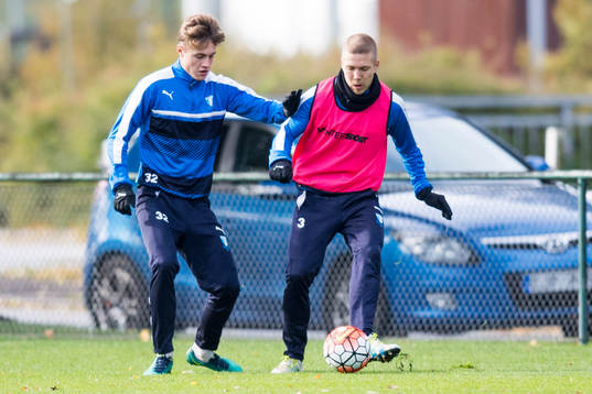 Malmö FFs Mattias Svanberg och Anton Tinnerholm