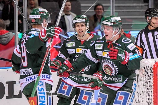 Frölundas Simon Hjalmarsson, Jonathan Sigalet och Victor