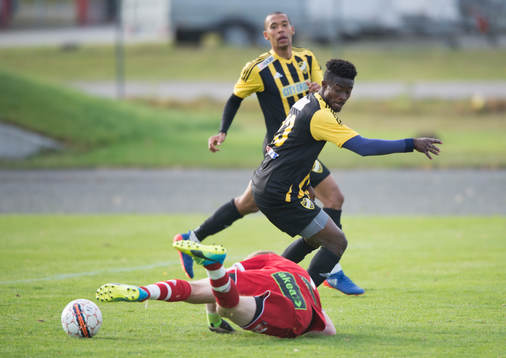 IFK Hässleholms Kojo Annor i matchen i division 2 mellan