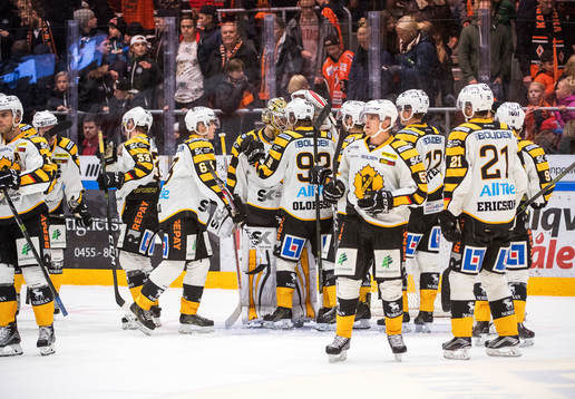Skellefteåspelarna jublar