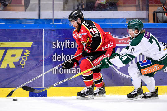 Luleås Jacob Lagacé och Färjestads Rasmus Asplund