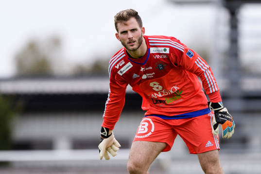 Ängelholms målvakt Carl Lindell