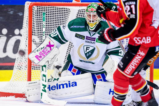 Färjestads målvakt Lars Haugen