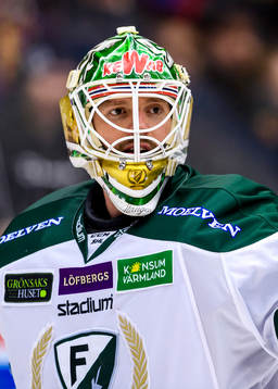 Färjestads målvakt Lars Haugen
