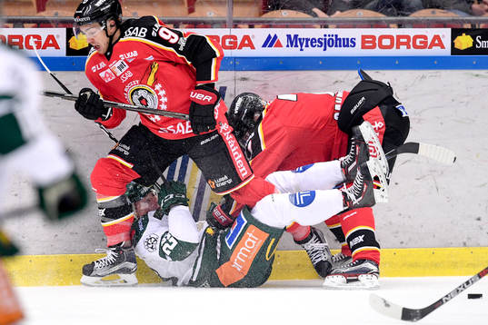 Luleås Johan Forsberg och Jan Sandström och Färjestads