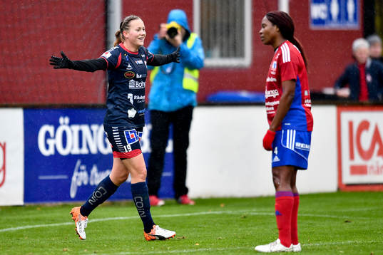 Linköpings Kristine Minde jublar