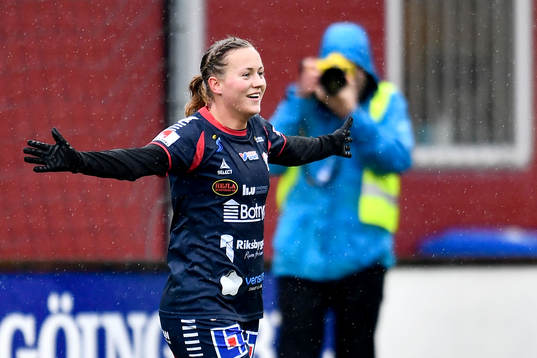 Linköpings Kristine Minde jublar