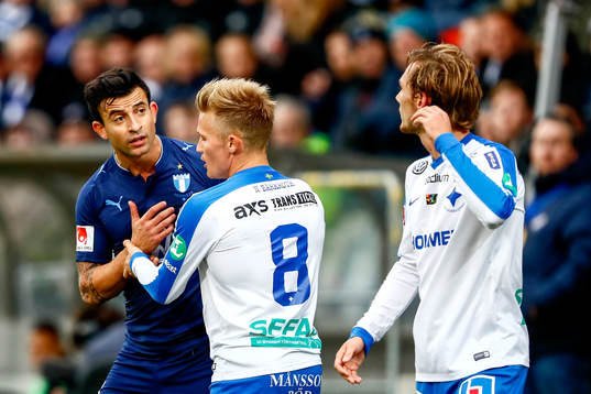 Malmö FFs Behrang Safari är arg på Norrköpings Joel