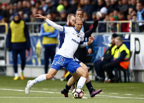 Norrköpings Andreas Johansson och Malmö FFs Jo Inge Berget