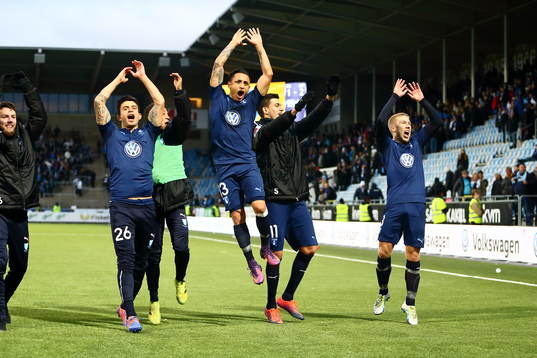Malmö FFs Andreas Vindheim, Victor Yoshimar Yotun Flores,