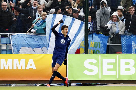 Malmö FFs Alexander Jeremejeff jublar