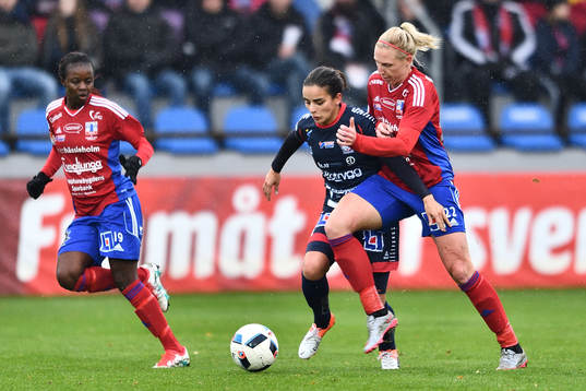 Vittsjö Sandra Adolfsson och Linköpings Claudia Neto