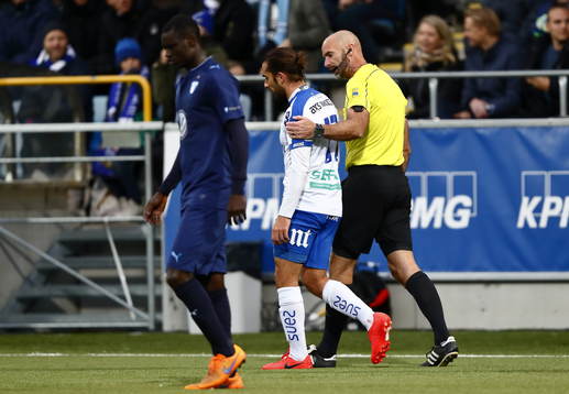 Norrköpings Christopher Nilsson Telo och domare Stefan