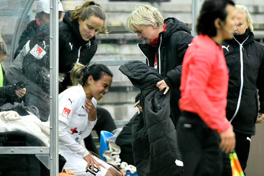 Rosengårds Marta Viera Da Silva fick lämna planen