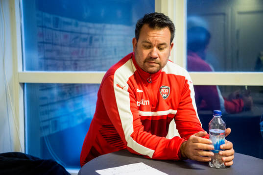 Rosengårds tränare Jack Majgaard Jensen deppar