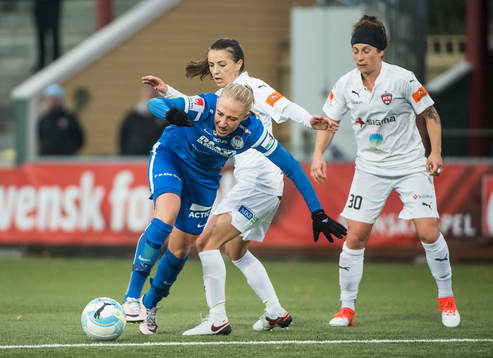 Eskilstunas Petra Andersson mot Rosengårds Iva Landeka och