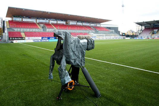 En videokamera på Behrn Arena