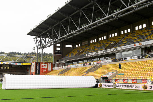 Spelartunnel som testas på Borås arena